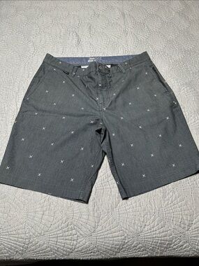 Nike Men's Gray Patterned Flat Front Golf Shorts, EUC, Size 36